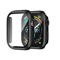 Чехол для смарт-часов Hoco Premium Case для Apple Watch 7/8 45mm Black + стекло