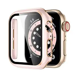 Чохол для смарт-годинника Hoco Premium Case для Apple Watch 7/8 41mm Pink + скло