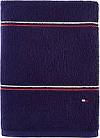 Полотенце TOMMY HILFIGER банное Modern American Solid Cotton Bath Towel синее в полоску