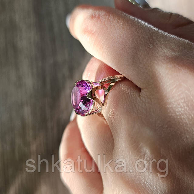 Каблучка золота з Олександритом