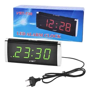 Електронний мережевий годинник VST-730-2 220В YU227, фото 4