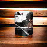 "Леві Акерман" принт з аніме Атака титанів у подарунок фанату, 330 мл, фото 2