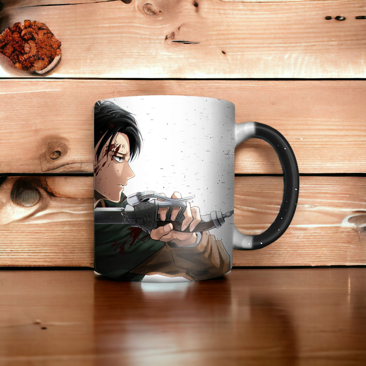 "Леві Акерман" принт з аніме Атака титанів у подарунок фанату, 330 мл, фото 1