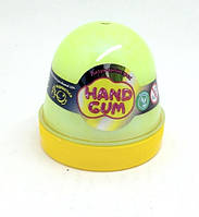 Лизун-антистресс ТМ Mr.Boo Hand gum желтый, 120мл, в баночке. 7*6см