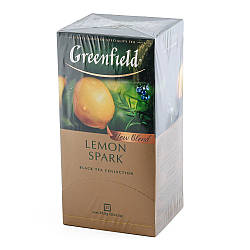 Чай пакетований чорний Greenfield "Lemon Spark" Лимон (25шт/уп)
