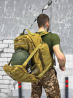 Армейский рюкзак 35 л койот Silver Knight для шлема Тактический рюкзак под шлем Военный рюкзак мультикам