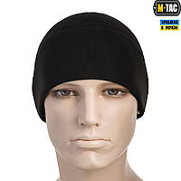 M-Tac шапка Watch Cap флис Black, военная тактическая черная зимняя флисовая M-Tac шапка