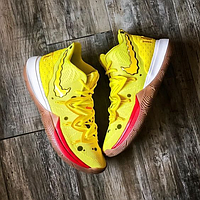 Жовті Nike Kyrie 5 Спанчбоб ГубкаБоб  'Spongebob Squarepants' баскетбольні Кайрі чоловічі жіночі кросівки