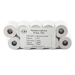 Чекова стрічка 57мм/19м (10шт/уп)