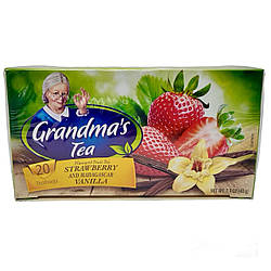 Чай Grandma's tea полуниця та ваніль у пакетиках