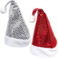 Від 12 шт. Шапка Діда Мороза в ромбик 6241-15 купити дешево оптом в інтернет-магазині