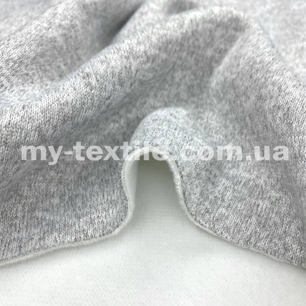 Трикотаж на хутрі 160 см 450 г/м2 DFS 0-3 Світло сірий, фото 1