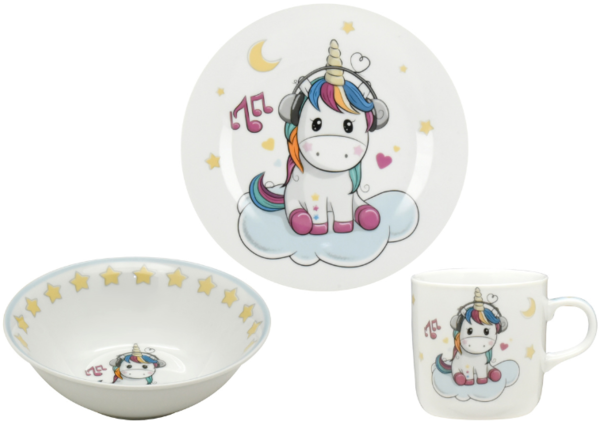 Набір посуду дит. Limited Edition UNICORN /3 пр. короб (C723)