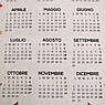 Набір кухонних рушників із бавовни Calendario 2024 з малюнком календаря італійською мовою Centrotex, 2 шт., фото 4