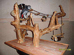 НАШІ РОБОТИ. Ігрові стенди, майданчики, присади для папуги