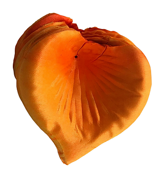 Калла штучна (атлас) середня помаранчева (G002-11)|11 см | Упаковка 100 шт