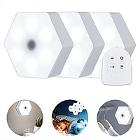 Модульна настінна Лампа з Пультом Remote Control Led Light Набір із 3 Світлодіодних світильників