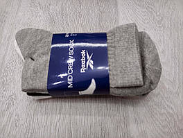 Набір високих шкарпеток розмір 40-42 Reebok Mid Crew Sock 3 шт. оригінал 3 кольори