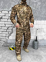 Тактический маскировочный костюм дождевик, костюм с дождевик, костюм от дождя пиксель военный 54