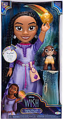 Велика співаюча лялька Аша Желання Asha з фігуркою Валентино та зіркою – Wish Disney