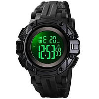 Годинник наручний чоловічий SKMEI 1545BKWT BLACK-WHITE, водонепроникний чоловічий годинник. Колір: чорний