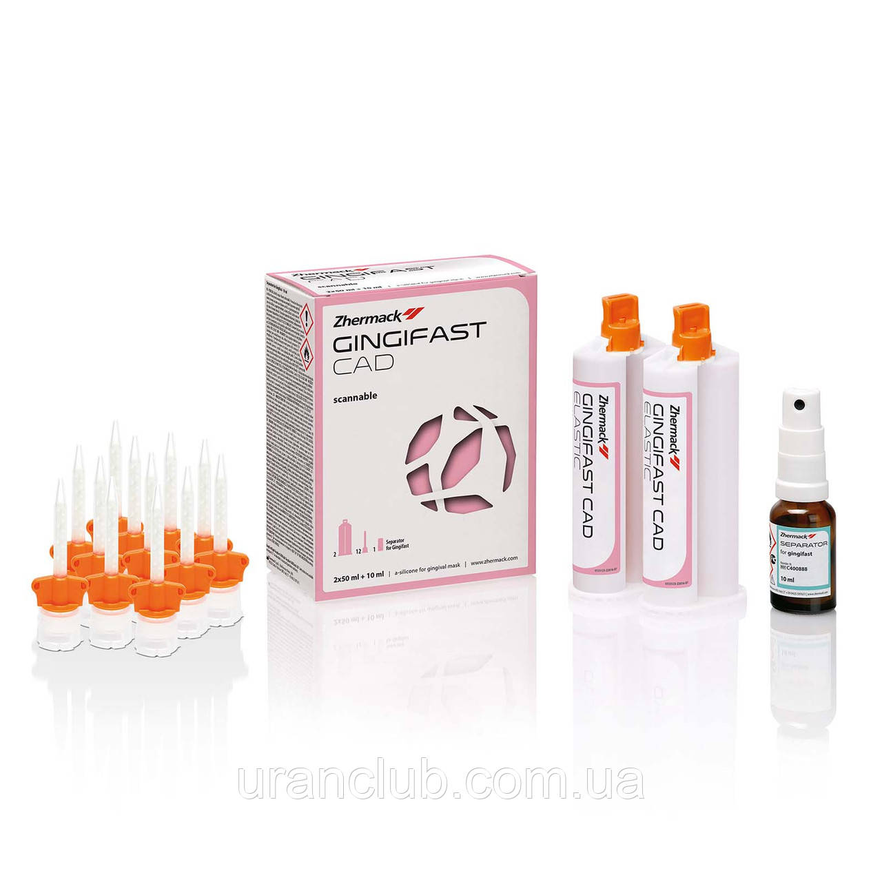 GINGIFAST CAD RIGID (Гінгифаст Кад Ригід), сканувальний жорсткий А-силікон для відтворення ясна