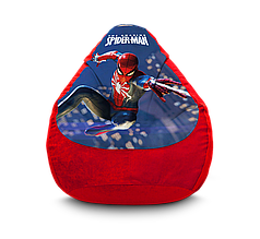 Крісло мішок "Spider-Man. Jump" Флок червоний