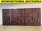 Ворота з вишневим матовим профнастилом в НАЯВНОСТІ, фото 3