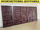 Ворота з вишневим матовим профнастилом в НАЯВНОСТІ, фото 4