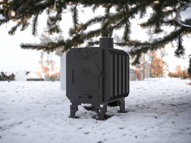 Буржуйка "Дружба" для Дома Дачи Гаража, Печь на дровах 3мм (ID ...