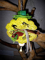 НАШІ РОБОТИ. Іграшки для папуги дерево, лоза, люф. 15