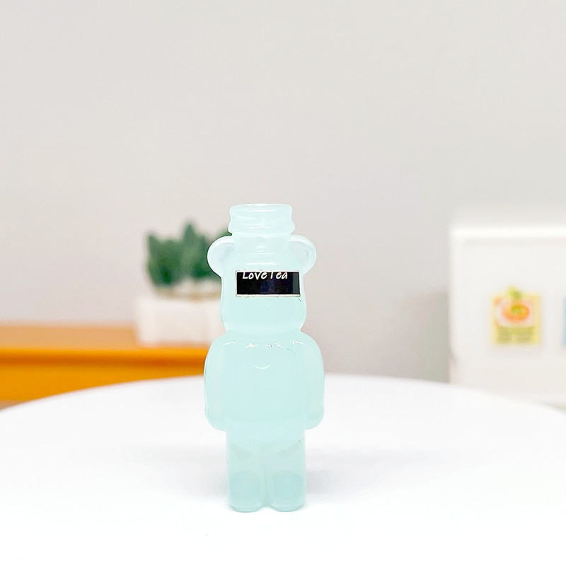 Мініатюра пляшечка Ведмедик 2.8 см Блакитний, фото 1