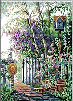 Набір для вишивання хрестиком " Літній сад". Полотно 33 х 44 см