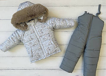 Зимовий комбінезон для дівчинки куртка і штани