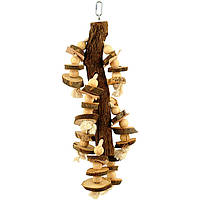 НАШІ РОБОТИ. Іграшки для папуги дерево, лоза, люф. 23