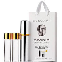 Женский мини парфюм Bvlgari Omnia Crystalline, набор 3х15 мл