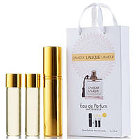Женский мини парфюм Lalique L'Amour, набор 3х15 мл
