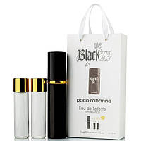 Мужской мини парфюм Paco Rabanne Black XS, набор 3х15 мл