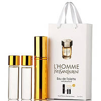Чоловічий міні парфуму Yves Saint Laurent l'homme, набір 3х15 мл