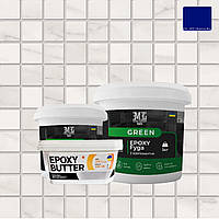 Затирка для плитки эпоксидная Green Epoxy Fyga 3кг (легко смывается, мелкое зерно) Синий RAL 5002