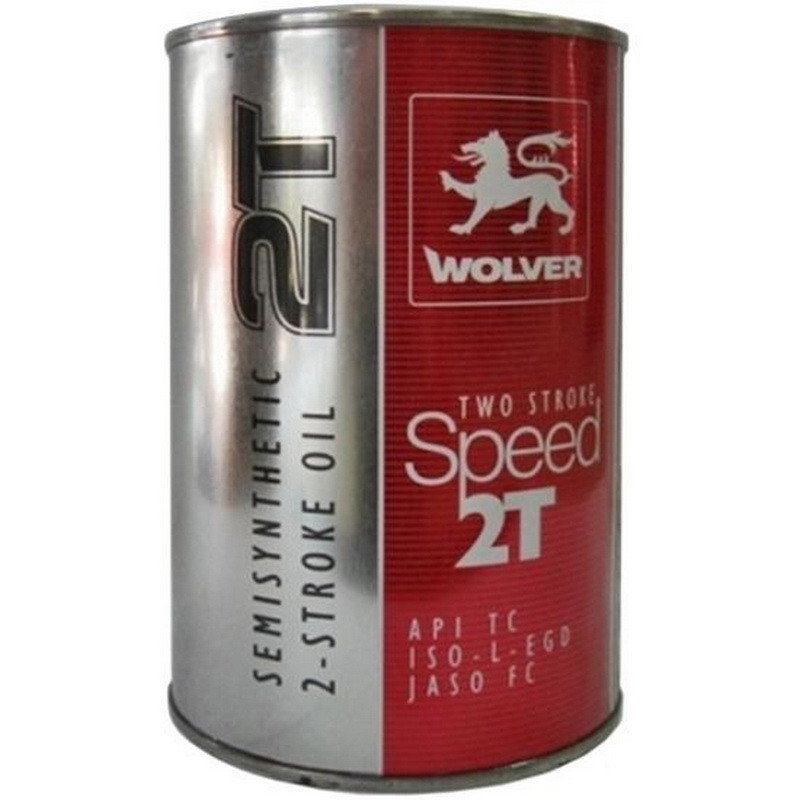 Масло для 2-х тактних двигунів WOLVER TWO STROKE SPEED 2T каністра 1л жесть