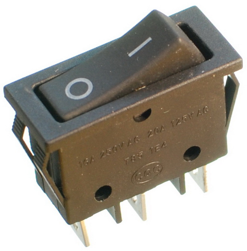Тумблер 2 положення 3 контакти 14*33 mm 16A