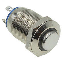 Кнопка антивандальная d14mm різьблення 12mm h20mm 4 контакти, фото 4