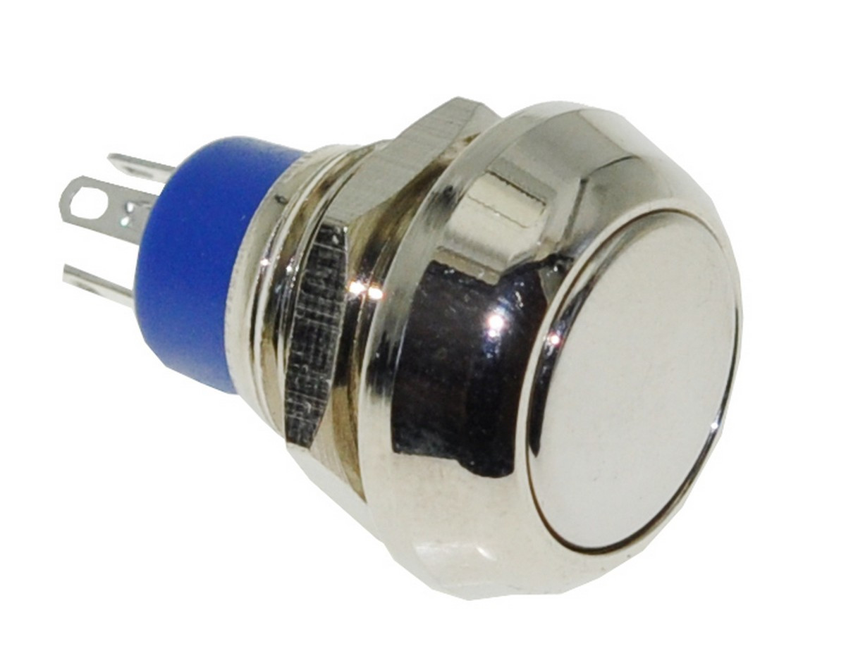 Кнопка антивандальная d17mm різьблення 12mm h19mm 4 контакти