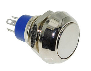 Кнопка антивандальная d17mm різьблення 12mm h19mm 4 контакти, фото 1