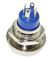 Кнопка антивандальная d17mm різьблення 12mm h19mm 4 контакти, фото 4