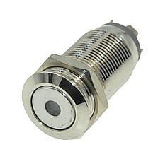 Кнопка антивандальная d14mm різьблення 12mm h25mm 2 положення 4 контакти індикація, фото 4