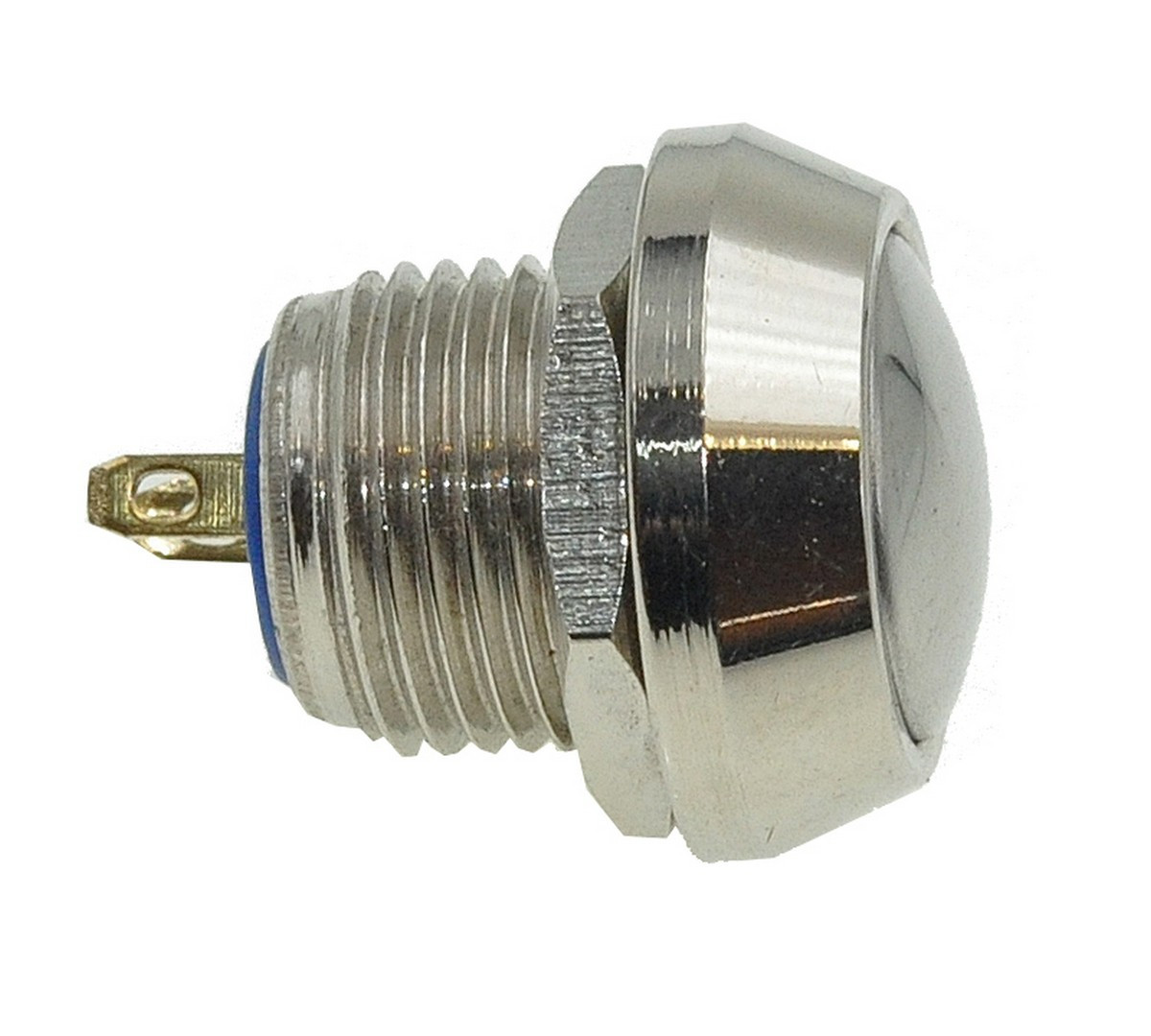 Кнопка антивандальная d17,5mm різьблення 12mm h17mm 2 контакти