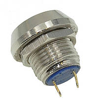 Кнопка антивандальная d17,5mm різьблення 12mm h17mm 2 контакти, фото 5