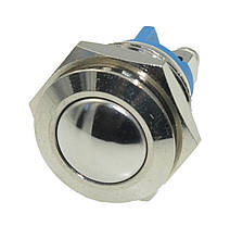 Кнопка антивандальная d18mm різьблення 16mm h23mm 2 контакти під гвинт, фото 4